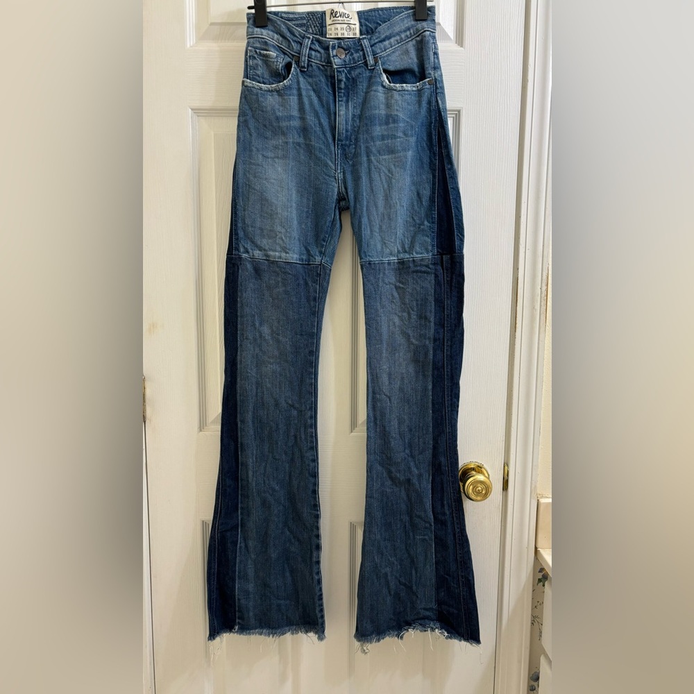 Revice Pieced Denim Flared/Bell Bottom Jeans Size 26